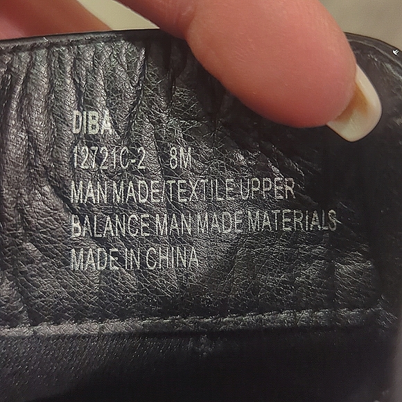 DIBA Patent Leather Like Chunky Combat Boots, Women's Size 8 - Picture 6 of 7